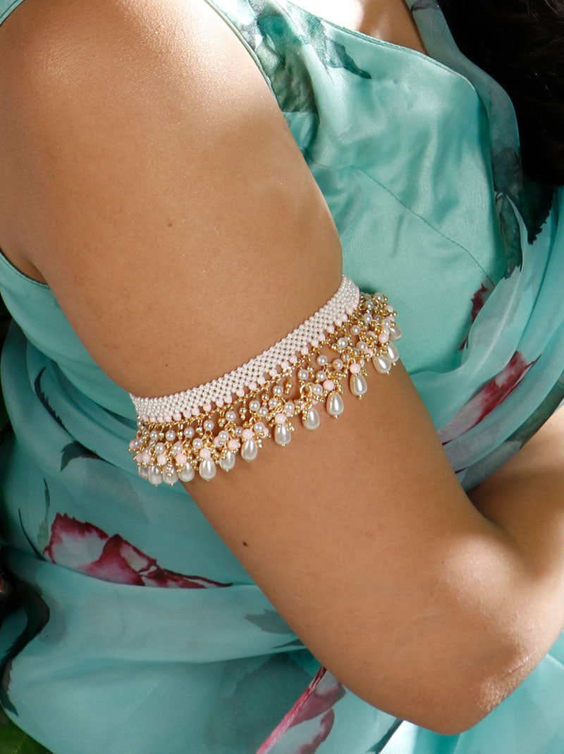 Silver Bajul with floral designs